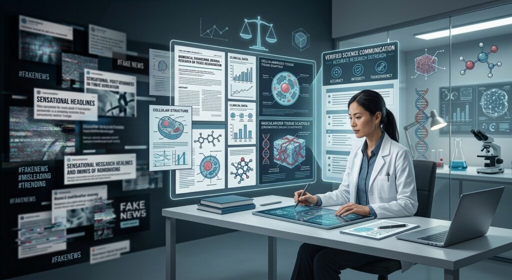 informazione e conoscenza, divulgare nell'ambito dell'ingegneria biomedica significa scegliere ogni giorno l'accuratezza, l'integrità e la trasparenza per trasformare la complessità della ricerca in informazione affidabile